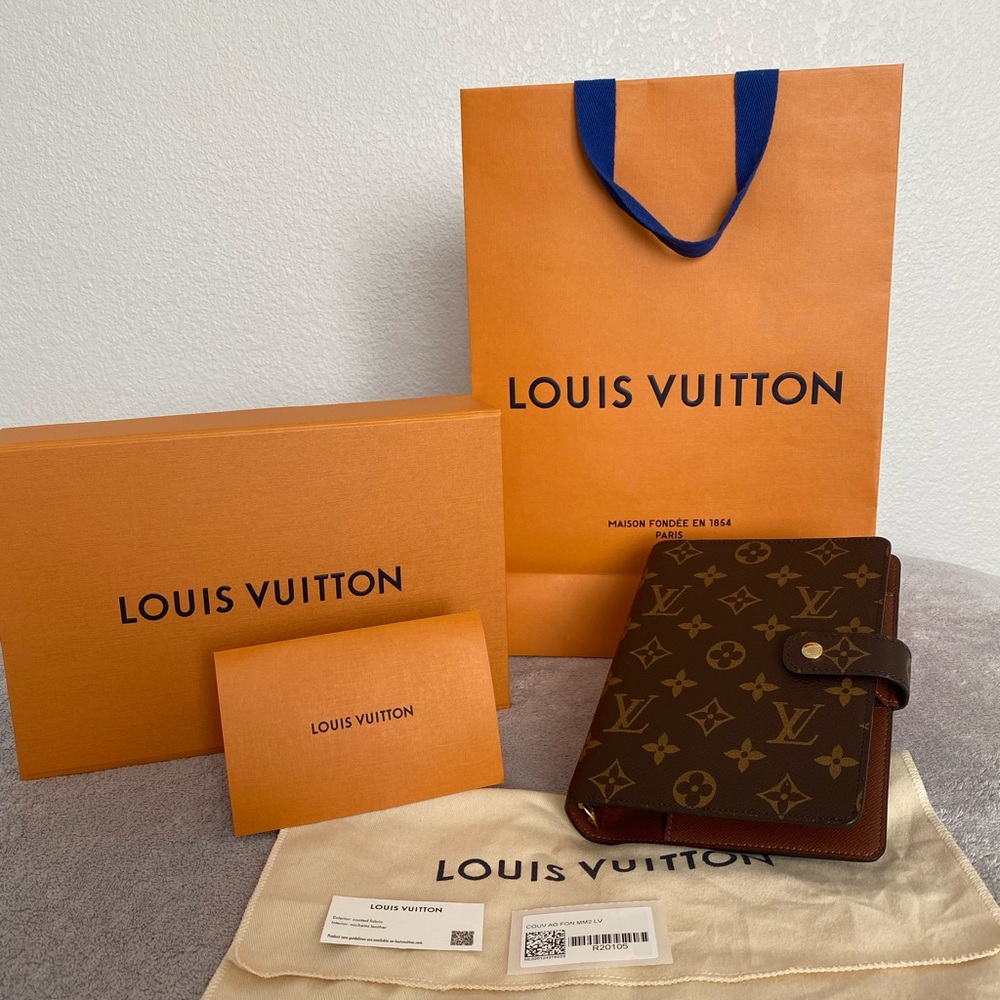 ✨💕INSERTS included + Louis Vuitton Agenda MM Monogram💕✨
